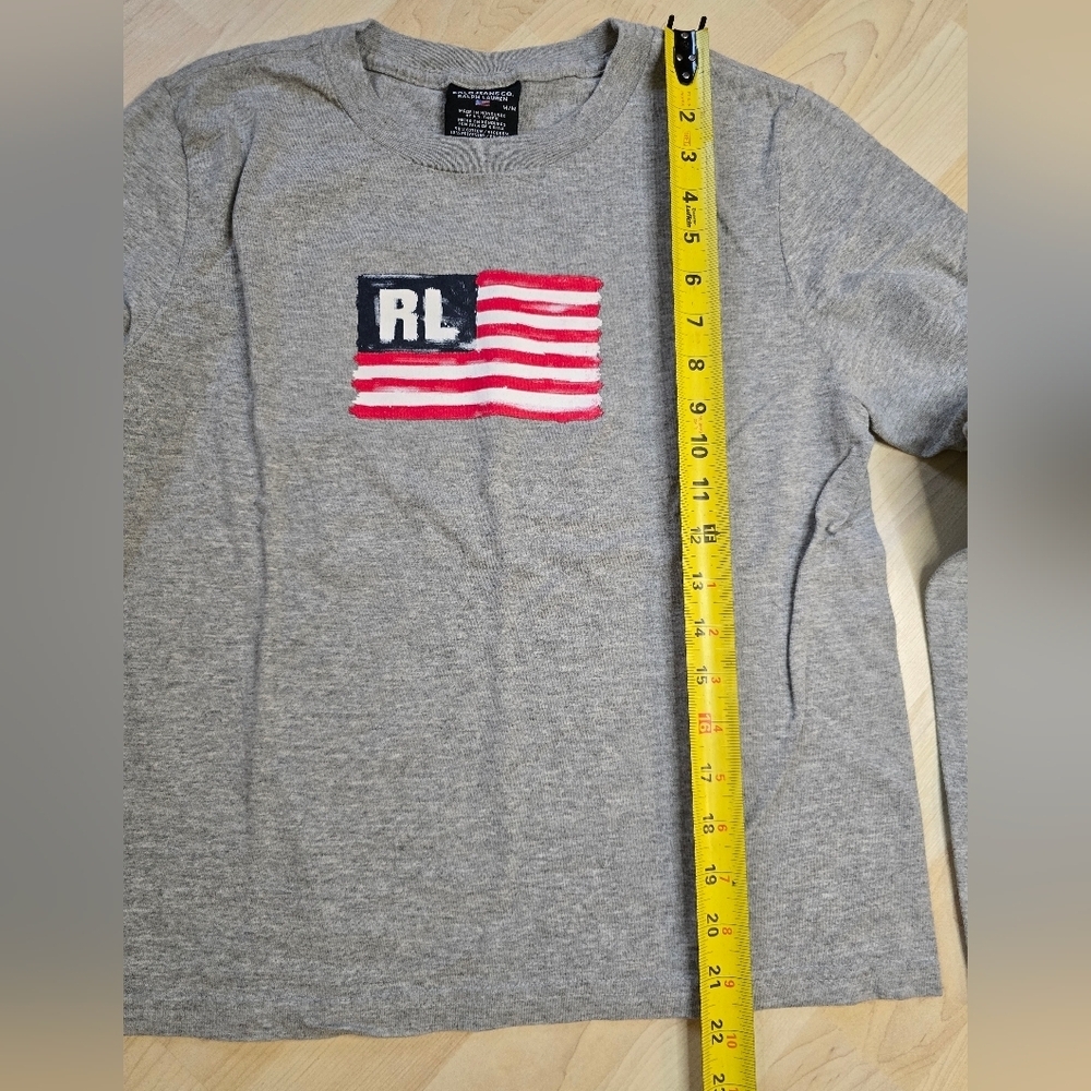 Vintage Ralph Lauren American Flag Long Sleeve Size Medium - Picture 5 of 8